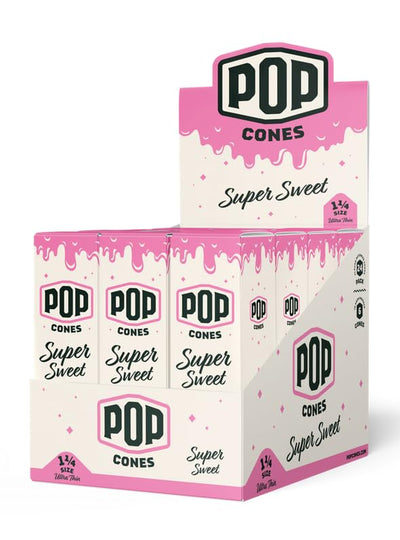 Pop Cones Pre Rolled Cones with a Flavor Burst Pop - Pop Inside A Tip Natural Unbleached & Ultra Thin Paper Available in King Size & 1 1/4 Paper