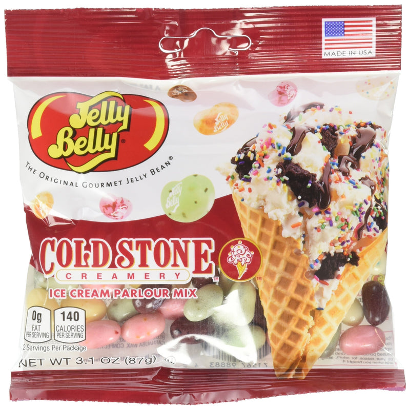 Jelly Belly Assorted Beans - Cold Stone Ice Cream Parlor Mix - 3.1 oz (Pack of 12)