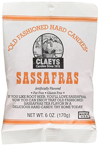 Claey's Old Fashioned Hard Candy 6 Ounce Bag, Sassafras