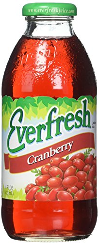 Everfresh Fruit Drink, Cranberry, 16 Ounce (Pack of 12)
