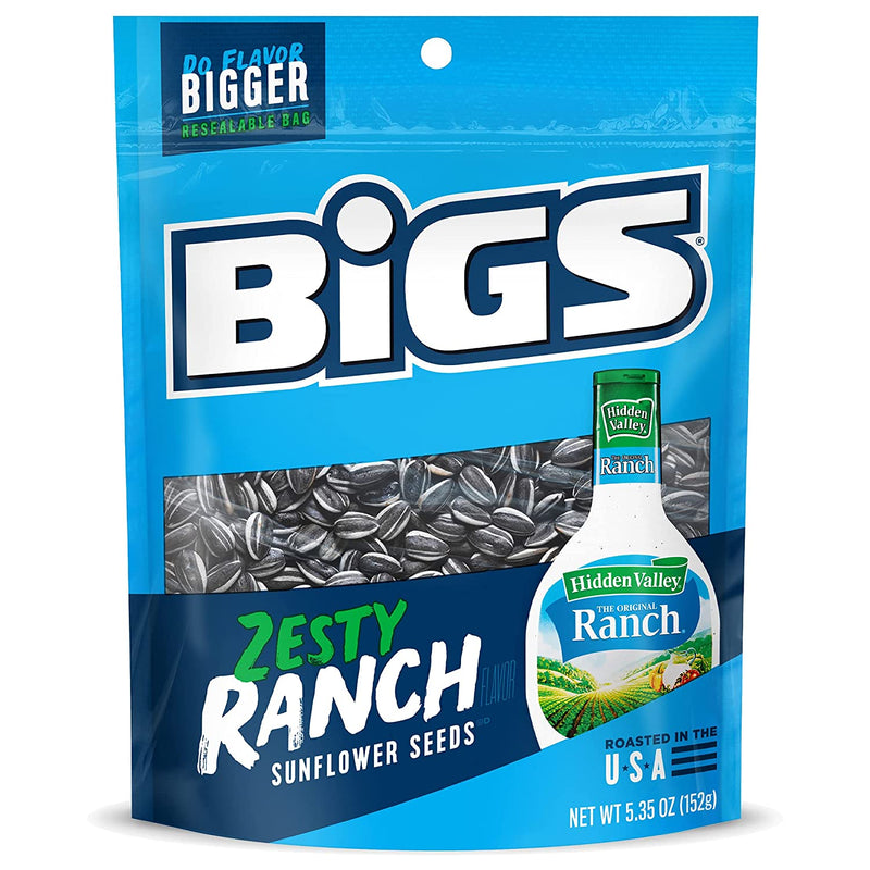 Bigs Sunflower Seeds Hidden Valley Ranch 5.35 Ounce Bag