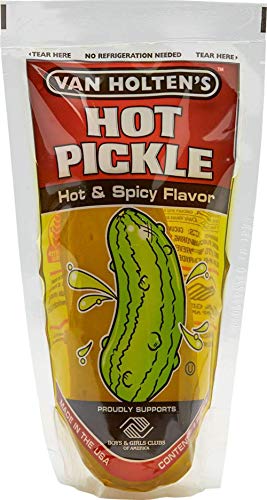 Van Holten's Pickle In-a Pouch Variety Pack, 12 pickles, 3 of each Flavor of Kosher, Dill, Hot & Spicy and Sour Ready to Eat Single Serve Pickles