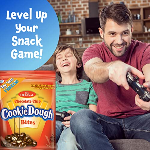 Cookie Dough Bites - S'Moresels - S'Mores Flavored Chocolate-Covered Edible Cookie Dough Bites - Egg-Free Edible Cookie Dough Candy 3.1 oz (Pack of 12)