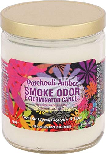 Smoke Odor Exterminator 13 oz Jar Candle Patchouli Amber