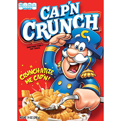 Quaker Captain Crunch Cereal, Original, 14 Ounce Box