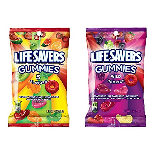 Life Savers Gummie Bundle - 5 Flavors and Wild Berries (2) 7oz bags