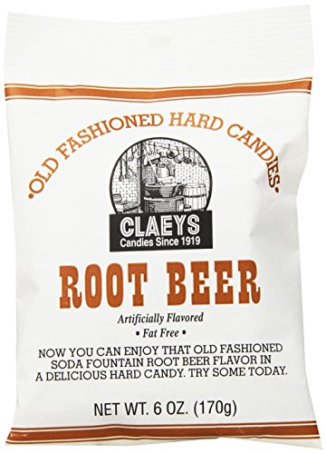 Claey's Old Fashioned Hard Candy 6 Ounce Bag, Root Beer