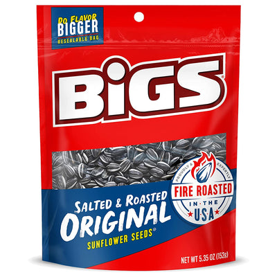 BIGS Original Salted & Roasted Sunflower Seeds, 5.35-Ounce Bag