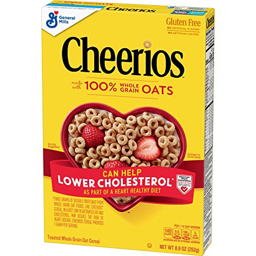 Cheerios, Cereal with Whole Grain Oats, Gluten Free, 8.9 oz