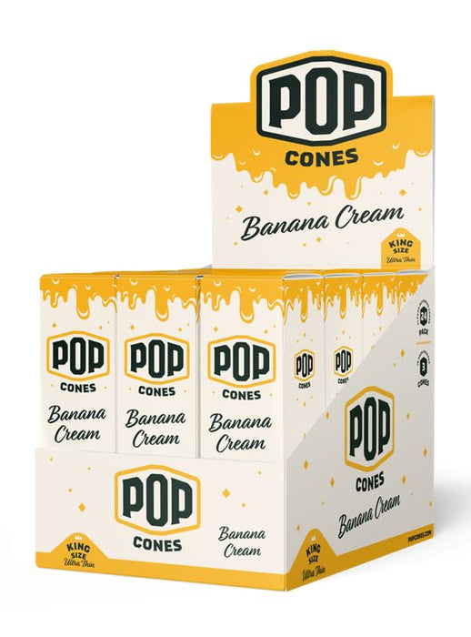 Pop Cones Pre Rolled Cones with a Flavor Burst Pop - Pop Inside A Tip Natural Unbleached & Ultra Thin Paper Available in King Size & 1 1/4 Paper