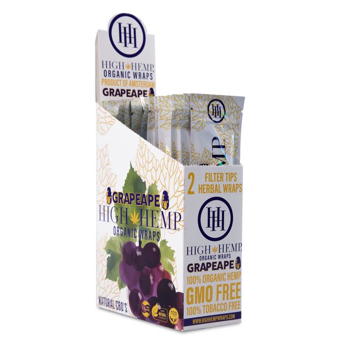 High Hemp Wraps Hemp Wrap Grape Ape 25 Per 2 Pack
