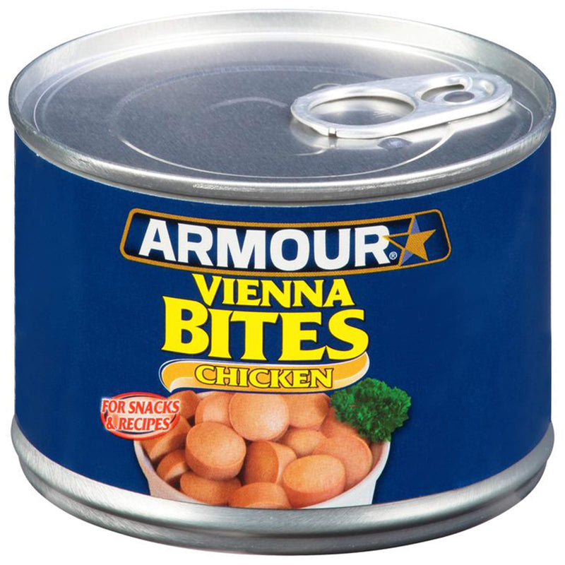 Armour Star Chicken Vienna Sausage Bites, Canned Sausage, 10 OZ (Pack of 12)