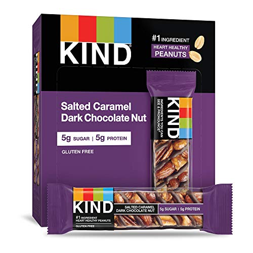 KIND Bars, Salted Caramel & Dark Chocolate Nut, Gluten Free, 12 Count