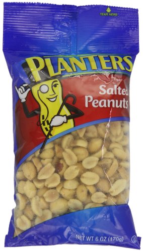 Planters Peanuts, Salted, 6-Ounce Package