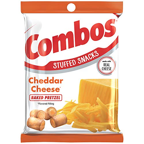 COMBOS Cheddar Cheese Pretzel Baked Snacks 6.3-Ounce Bag