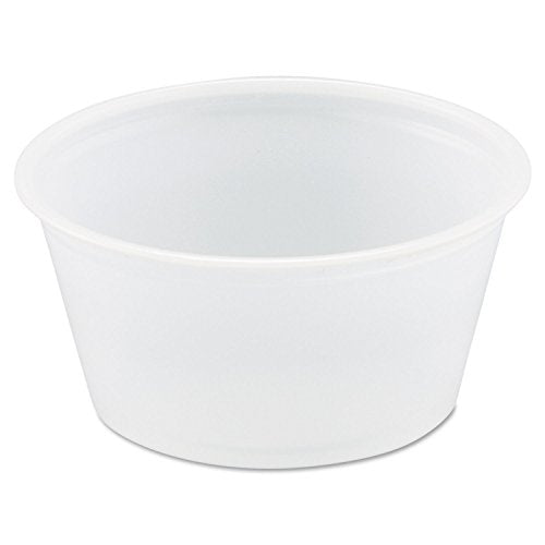 SOLO Cup Company Dart Polystyrene Portion Cups DCCP200N 2500/pk, Transparent