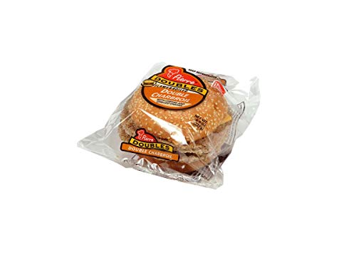 Pierre Double Charbroil Burger with Cheese, 8 Ounce -- 12 per case.