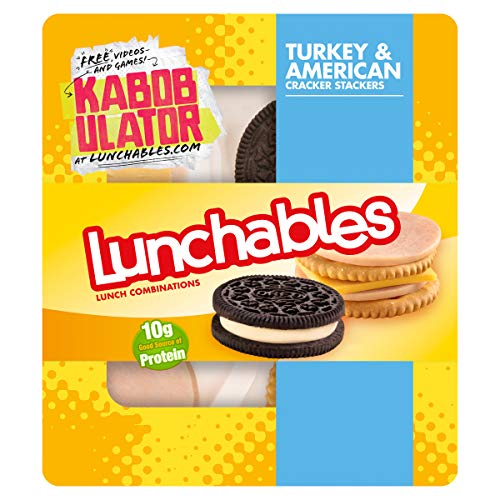 Lunchables Turkey & American Cracker Stackers with Double Stuff Oreo Cookies Lunch Combination (3.4 oz Tray)