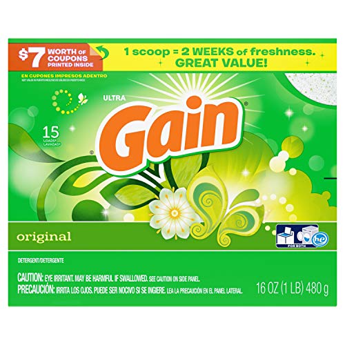 Gain with Freshlock Original Powder Laundry Detergent 15 Loads 16 Oz
