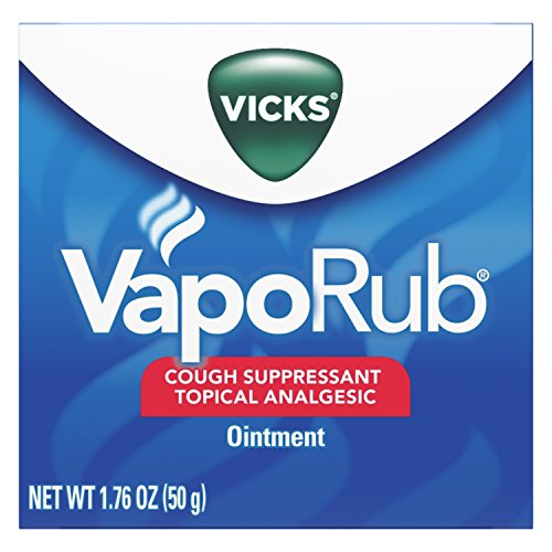 Vicks VapoRub Soothing Chest Rub Cough Suppressant Ointment,1.76 Oz