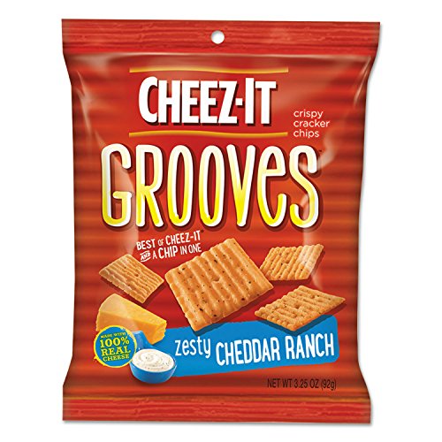 Sunshine Cheez-it Grooves Crackers, Zesty Ranch, 3.25 Bag (6 Per Case)