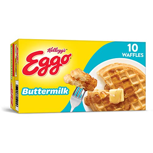 Kellogg?s Eggo Buttermilk Waffles - Frozen Breakfast Food Made Easy, 12.3 oz Box (10 Count)