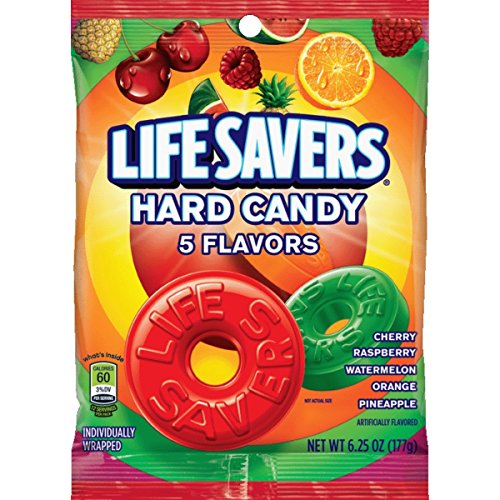 Lifesavers 5 Flavors Hard Candy Bag, 6.25 ounce