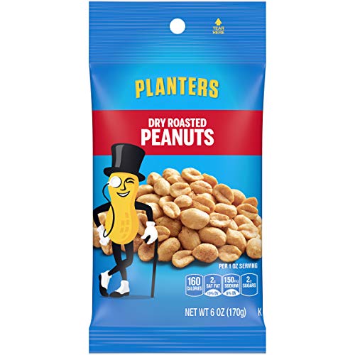 Planters Dry Roasted Peanuts 6 oz Packet