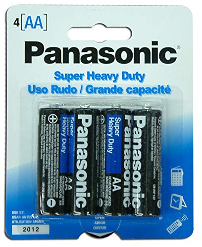 Battery Panasonic AA Super Heavy Duty Batteries 4pc [Pack of 3]