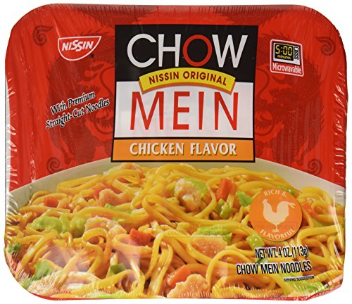 Nissin Chow Mein, Chicken Flavor, 4 oz Single Count Pack