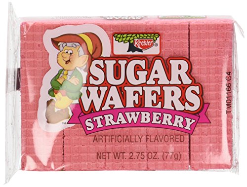 Keebler Strawberry Sugar Wafers 2.75 Ounce (12-Pack)
