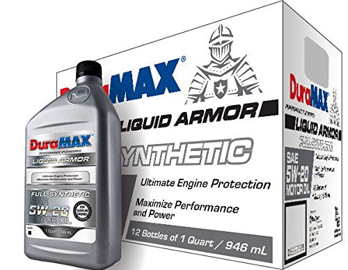 DuraMAX Full Synthetic 5w20 Motor Oil - Case of 12 Quart Bottles
