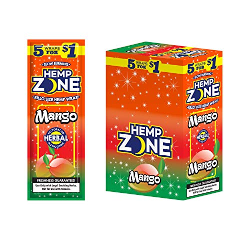 Hemp Zone Zone Wrap Mango 5/$ 1 oz 15 Per 5 Pack