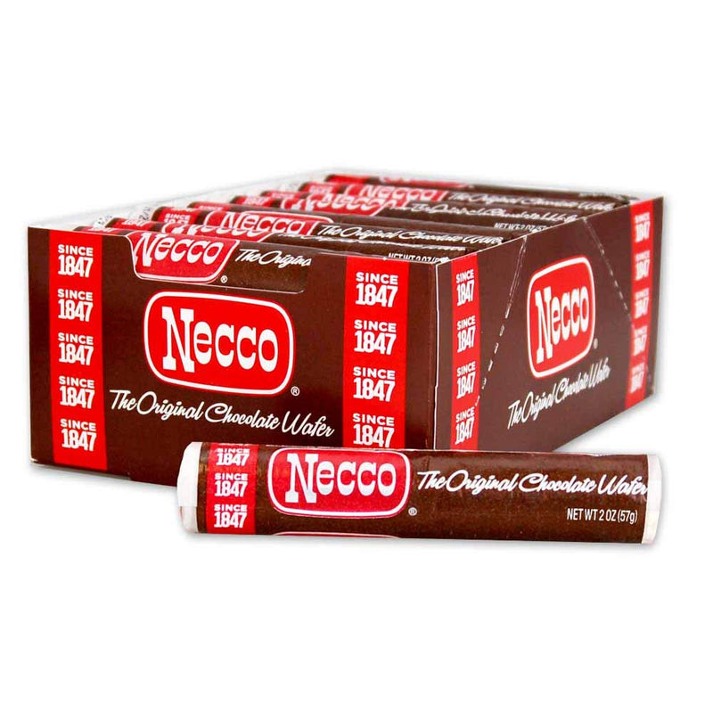 NECCO Necco Wafers, Chocolate Rolls, 2.02-Ounce Packages (24-Pack)