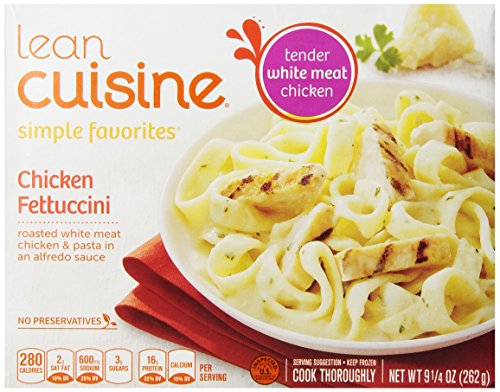 Lean Cuisine Favorites Chicken Fettuccini - Frozen Meal with No Preservatives, Delicious Frozen Pasta Meal, Ready in Minutes (9.25 oz.)