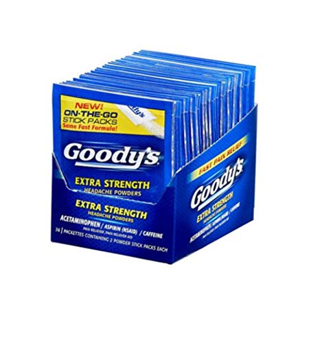 Goody's Extra Strength Headache Powders 36 Pack Wholesale