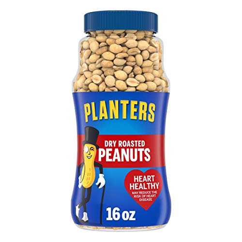 PLANTERS Dry Roasted Peanuts 16 oz. Resealable Plastic Jar