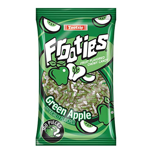 Green Apple Tootsie Roll Frooties Chewy Candy 38.8 OZ 360-piece Bag