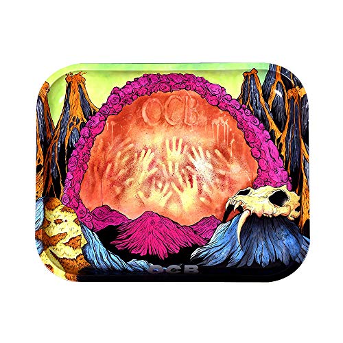 OCB Limited Edition Metal Rolling Tray - Early Man / 14"x11"