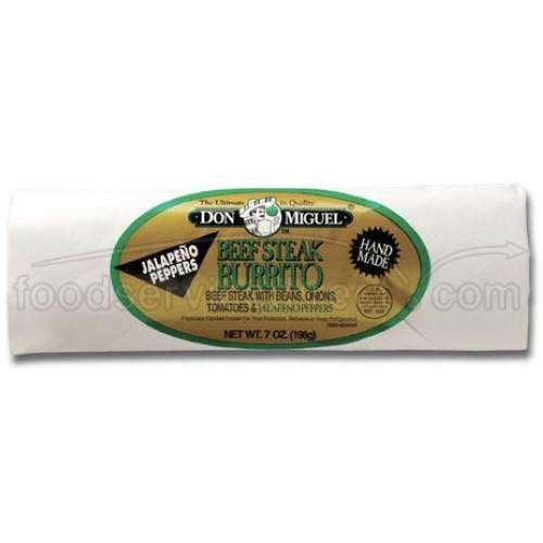 Don Miguel Beef Steak and Jalapeno Burrito, 7 Ounce