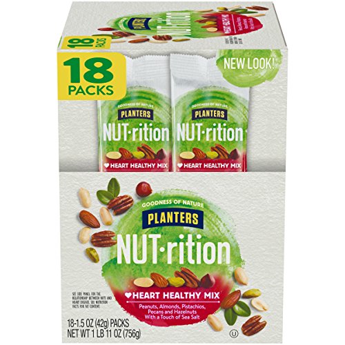 NUT-rition Heart Healthy Mix, 1.5 oz Bags (Pack of 18)