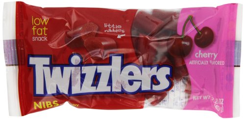 TWIZZLERS Licorice Candy, Cherry, 2.25 Ounce (Pack of 36)