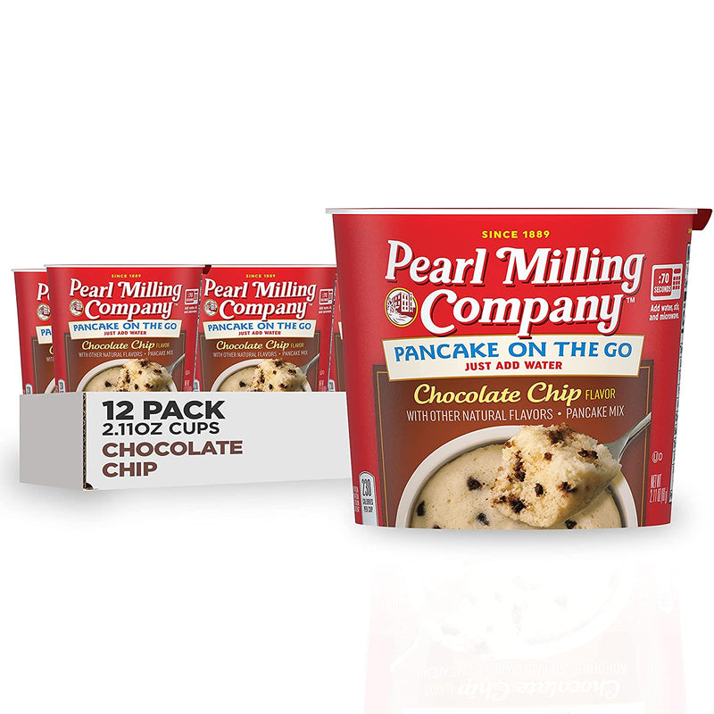 Pearl Milling Company Pancake Cups, Chocolate Chip, 2.11oz Cups [1-Count]