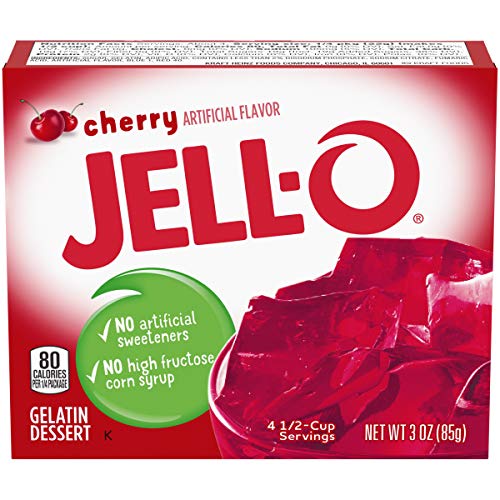 Jell-O Cherry Gelatin Mix (3 oz Box)