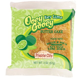 Prairie City Bakery Ooey Gooey Butter Cake Individually Wrapped 2 Ounce Snack Cakes Pack of 10 (Key Lime)