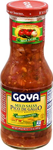 Goya Pico De Gallo Authentic Mexican Home-Style Chunky Salsa, 17.6 Ounce