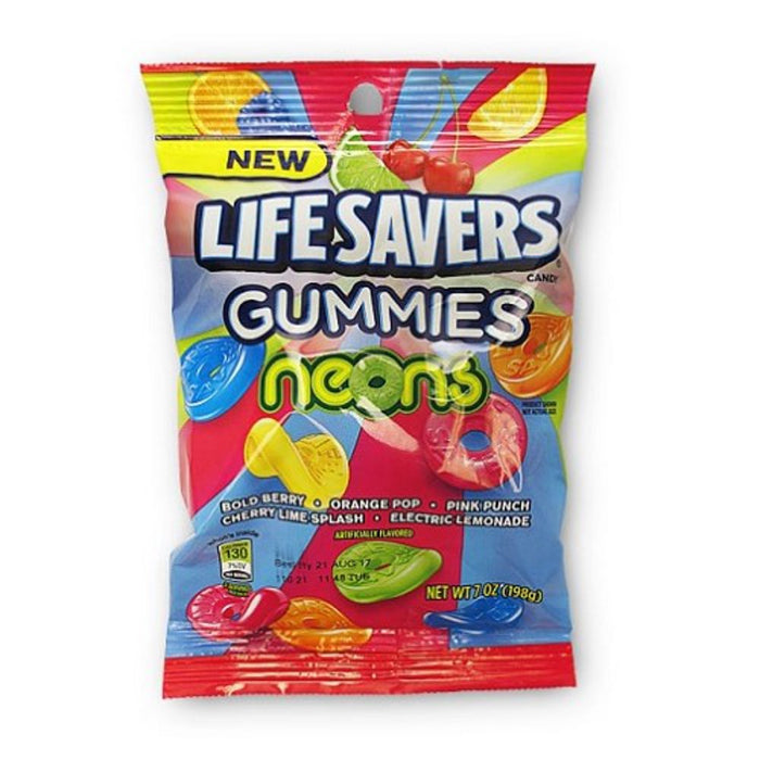 Life Savers Peg Bag Gummi Neons 7 oz Wholesale