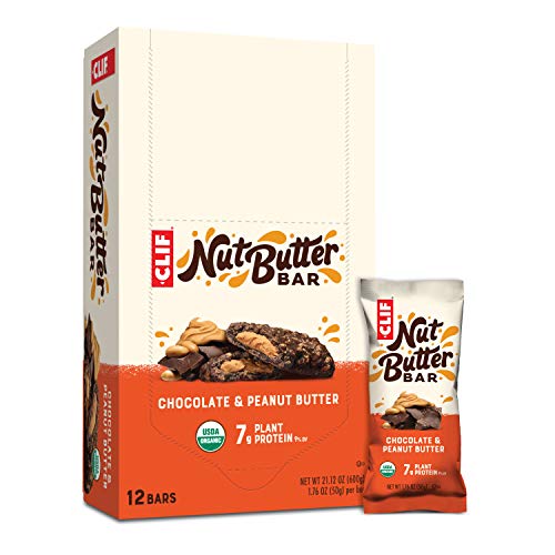 CLIF Nut Butter Bar Organic Snack Bars Chocolate Peanut Butter (12 Count