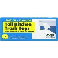 Smart Choice 13 Gallon Tall Kitchen Bags, 14 ct [Pack of 24]