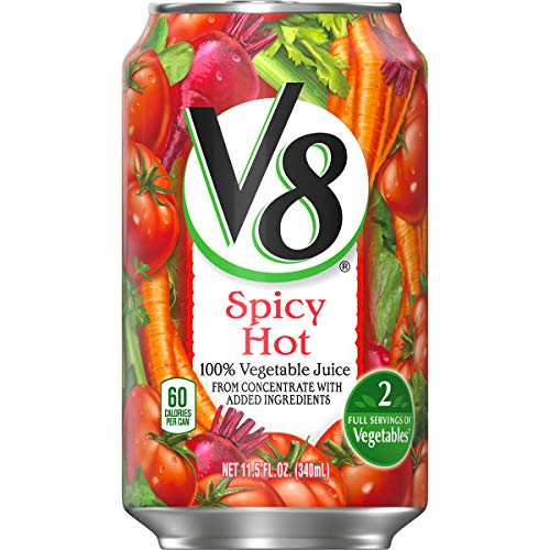 V8 Spicy Hot 100% Vegetable Juice, 11.5 oz Can